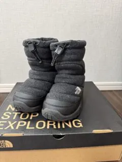 THE NORTH FACE 子供用ブラックブーツ　17㎝