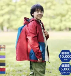 워크맨 백 인 주니어 레인 재킷 레드 키즈 130