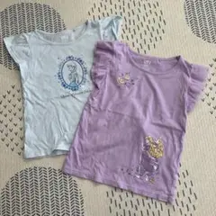 UNIQLO エルサ　ラプンツェルTシャツ 110cm 2枚セット