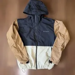 Columbia マウンテンパーカー Mサイズ 黒/ベージュ