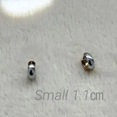 究極の日常使い✨バイカラー フープピアス 1.1cm 金属アレルギー対応