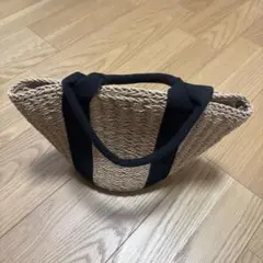 RODESKO カゴバックハンドバッグ 三角形状 黒ストラップ