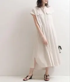 Noble シャツワンピース ベージュ　サイズ38