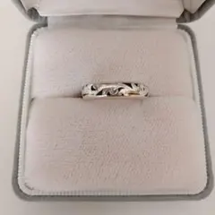 ハワイアンシルバー 彫刻デザインリング