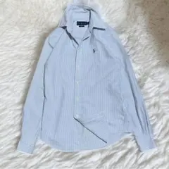 美品　RALPH LAUREN オックスフォードブルーストライプシャツ