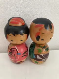 こけし人形 2体セット