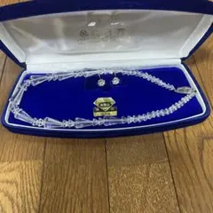 白水晶・ネックレス、イヤリングセット