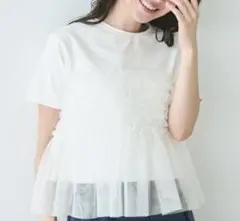 coca シルキータッチチュール ドッキングTシャツ