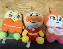 アンパンマン、ドキンちゃん、メロンパンナ　3点セット人形