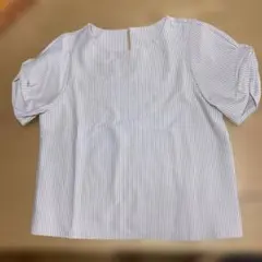 新品未使用　ロペピクニック　ストライプ柄 パフスリーブ ブラウス