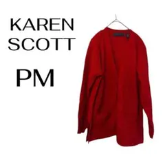 【希少/USA直輸入】KAREN SCOTT 太リブ アクリル ニット セーター