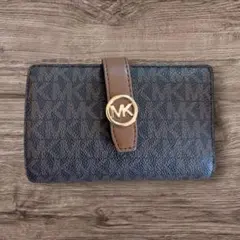 本日18時まで限定セール☆マイケルコース 二つ折り財布 ダークブラウン