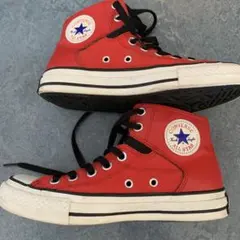 ☆レア！converse レザーキャンバス切り替えハイカット