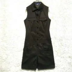 バーバリーロンドン　ブルーレーベル　ノースリーブ　ワンピース　ノバチェック　38