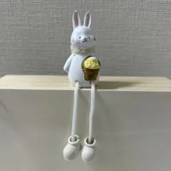 ナチュラルキッチン 丸太ベンチ 足ぶらウサギ バスケット ポシェット