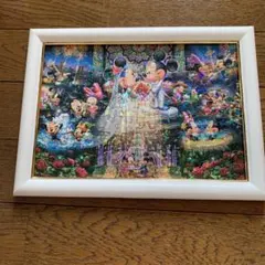 ミッキーマウス ミニーマウス　ジグソーパズル フレーム付き　※糊付け済み