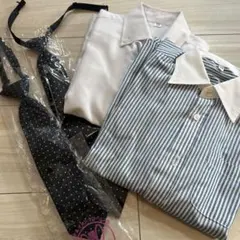 シャツ2枚セット（130・120サイズ）とネクタイ