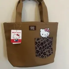 ☆新品　ハローキティ　ヒョウ柄　トートバッグ　ハート　Sanrio
