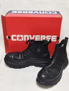 レア★ コンバース レザー オールスター トレックウェーブ サイドゴア ハイ 箱