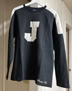 【JPRESS】ブラック/グレー アルファベットJ トレーナー　LL size
