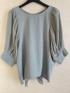 限定価格❗️FOXEY NEWYORK ブラウス フラウンスペタルミント40サイズ
