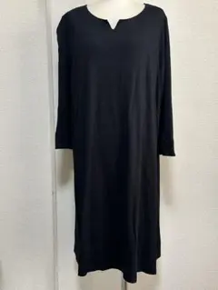 CORDIERサイズ3黒ストレッチ長袖ワンピース♭7167