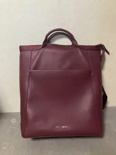 コールハーン　 シボ革 3WAY リュックA4