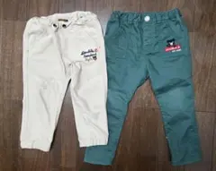 DOUBLE.B 100cm 長ズボン 2色セット