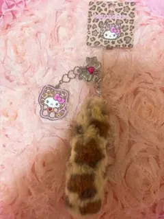 サンリオ　ハローキティ　ストラップ　ギャルネコ