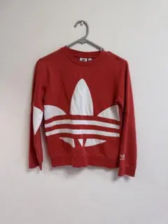 adidas トレーナー ビッグロゴ ビッグトレフォイル スウェット 140