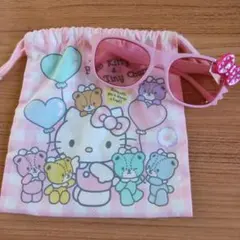 USJ キティちゃん サングラス & 巾着セット