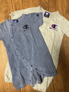 Champion チャンピオン☆ロンパース カバーオール 50-70