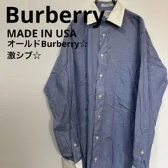 BURBERRY 長袖シャツ クレリックシャツ ブルーのサムネイル