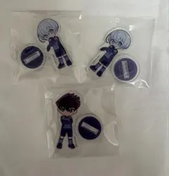 ブルーロック ダイソーコラボ アクスタ 氷織、烏セット