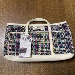 SUPER PLANNINGマルチカラー ツイード バックインバッグ