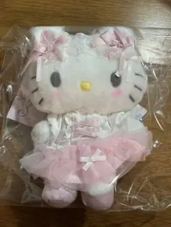 サンリオ公式　ハローキティ 白猫バレリーナ デザイン マスコット　タグ付き