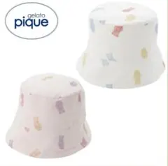 gelato pique クマ柄 ベビー帽子 Fサイズ
