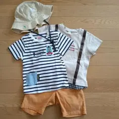 familiar ファミリア 電車柄 Tシャツ ハーフパンツ セット - メルカリ