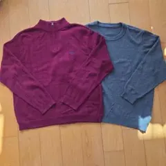 メンズ　大きいサイズ　セーター2枚まとめ売り♪　コットン100%　☆美品☆