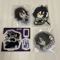 鬼滅の刃 カフェ 缶バッジ ラバスト アクリルスタンド アクスタ 伊黒 小芭内
