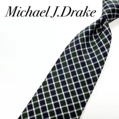 MICHAELj.Drake[マイケルジェイドレイク]ストライプネクタイ 中古】マイケル J ドレイク Michael J. Drake シルク ストライプ