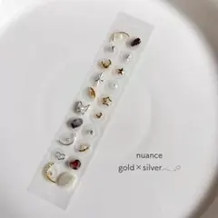 耳つぼジュエリー 耳つぼシート 美容 ダイエット ニュアンス 天然石 パール 月