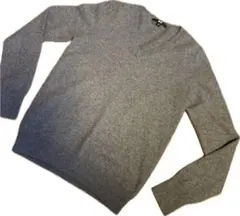 UNIQLO カシミア100%グレー Vネックセーター Mサイズ レディース