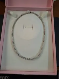 モアサナイト？テニスネックレスグラデーションタイプ(シルバー925)