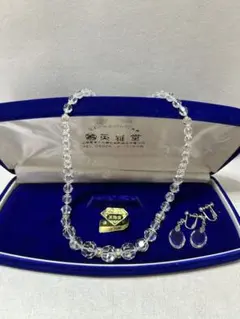 天然水晶英雅堂ネックレス イヤリングセット