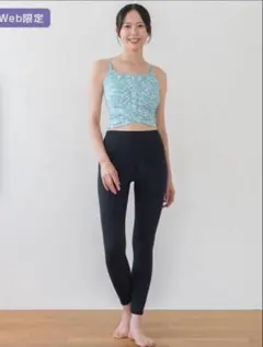 【SUKALA】花柄ショートタンクトップ水色　Sサイズ