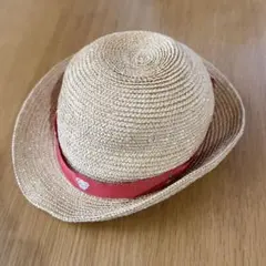 ファミリア familiar  麦わら帽子 49cm 赤 ファミちゃん