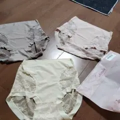 ハイウエストレース補正下着3枚セット