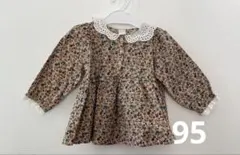 バースデイ　テータテート　95 ブラウス　襟　花柄　長袖