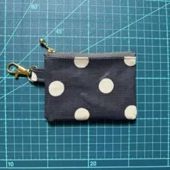 デニムリメイクポ☆カードポケット付きマルチポーチ☆コインケース☆牛